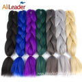 Single Color Jumbo Crochet Braid Synthetic Braiding Hair